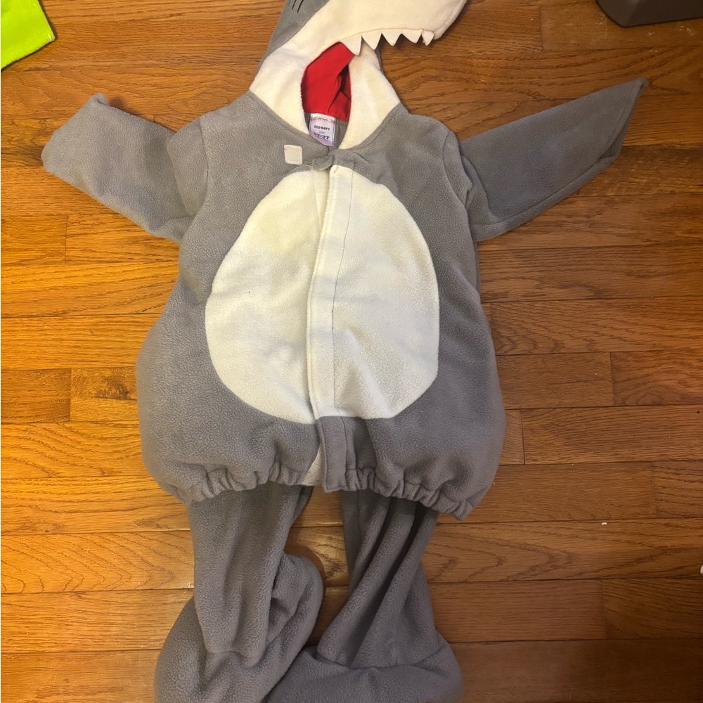 Old Navy Gray Shark Costume with White Belly